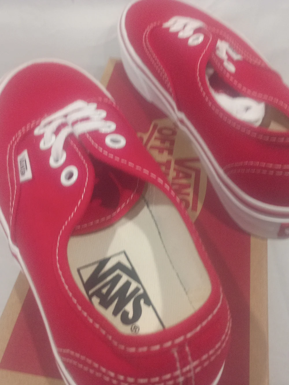 Vans Kids Authentic Canvas Sneaker - Red